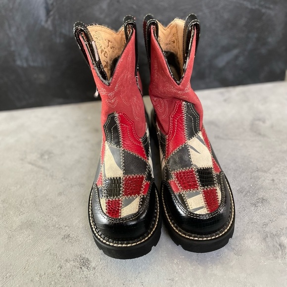 Original Ariat Fatbaby Patchwork Boots Artist Series 6.5B - Picture 15 of 15